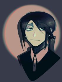 阴暗爬行的女鬼的画